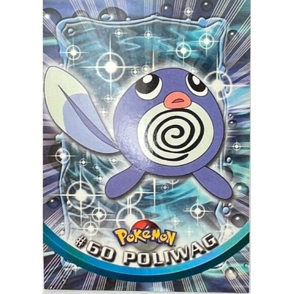 Poliwag Pokemon Card Topps #60 TV Animation Edition Series Black Logo - Picture 4 of 5